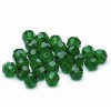 Graphic beads 8mm, green, +/-25 pces