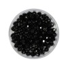 Bolas facetadas color negro, 4mm, +/-100 pz