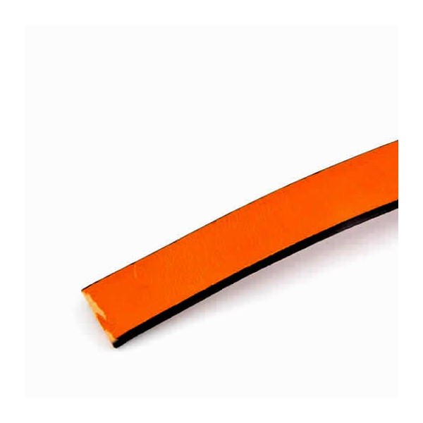 Leder, flach, 10mm/20cm, orange