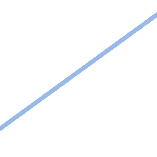Lacet PVC bleu, 6mm / +/-108cm