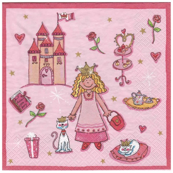 Serviette Prinzessin, 1 Stk