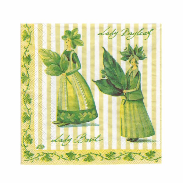 Napkin small, Lady Basil, 1 piece