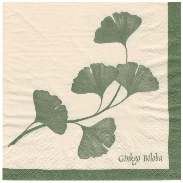 Serviette Ginkgo, 1 Stk