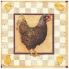 Napkin brown hen, 1 piece