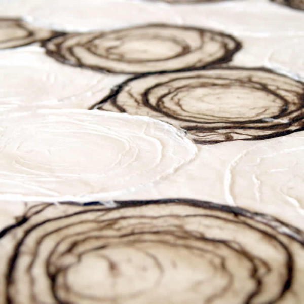 Natural fibres paper Saphira, brown-white, 50x70cm