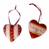 Metal tag "heart", 2 pieces