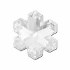 Acrylic-facet snowflake, 2.4cm, 6pces