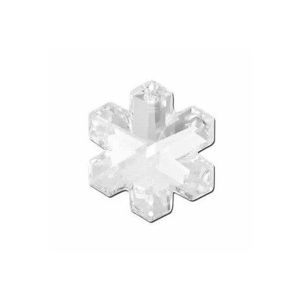 Acrylic-facet snowflake, 3.5cm, 3 pcs