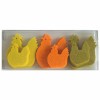 Poules en feutre 4-6cm, 18 pcs