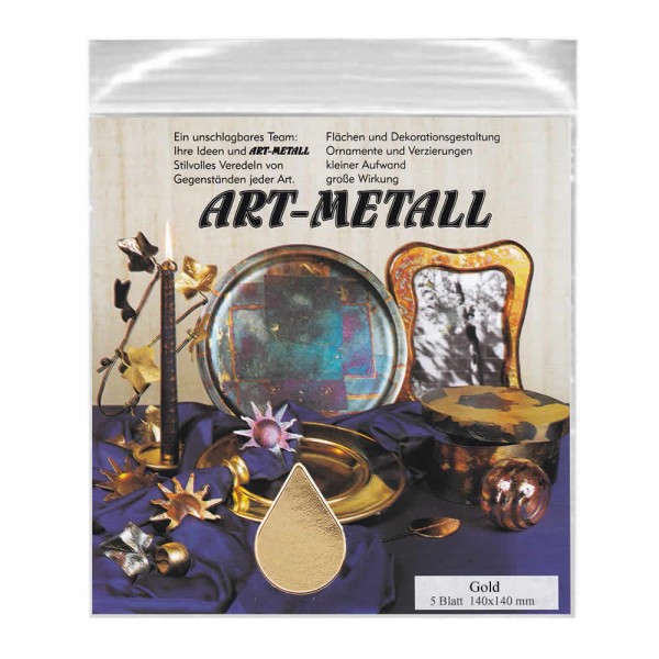 Art-Metall, feuilles à dorer finition or