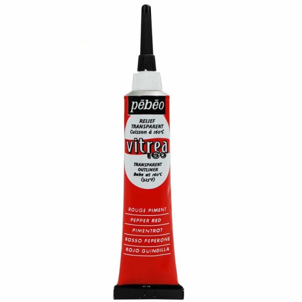 Vitrea 160, relieves rojo pimento