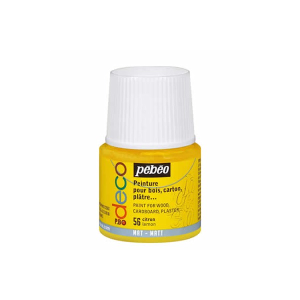 Pébéo Déco mat, jaune citron