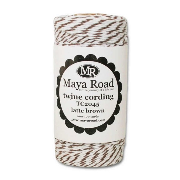 Maya Road - Twine cording, brun/blanc