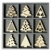 Wooden elements : Christmas trees