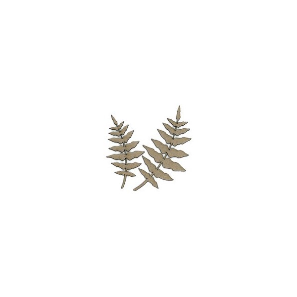 Fern fronds, 2 pcs,4.5-6x9-11.5cm