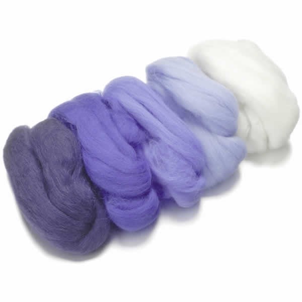 Merino wool extra fine, white-blue