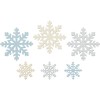 Ornamentos de madera copo de nieve, 54 pz