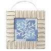 Kit snowflake with metal frame, 6x6cm