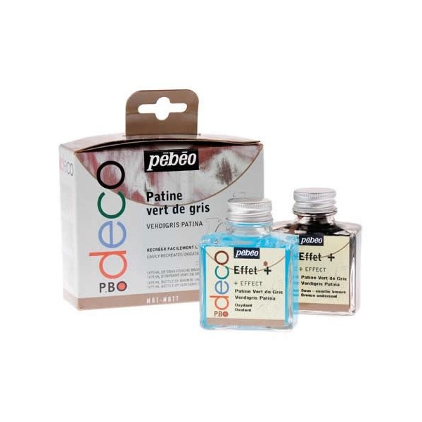 Pébéo - Kit patine vert de gris, 2x75ml