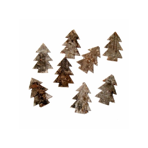 Bark trees, 7cm, 8 pcs