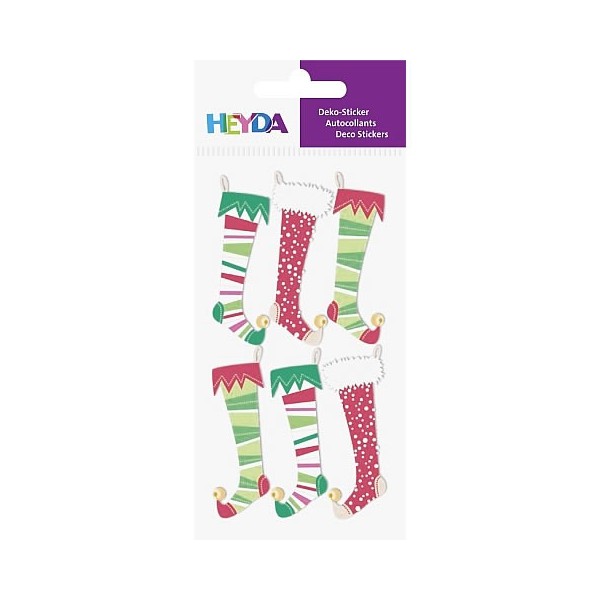 Autocollants Chaussettes de Noël