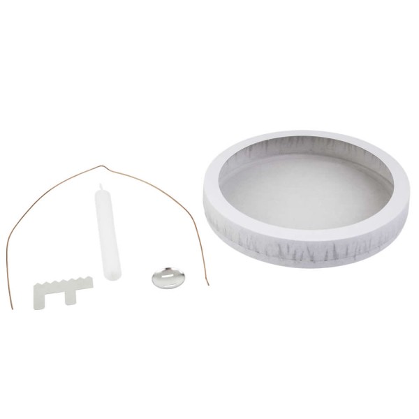 Set de manualidades farol Ø 13 cm, blanco