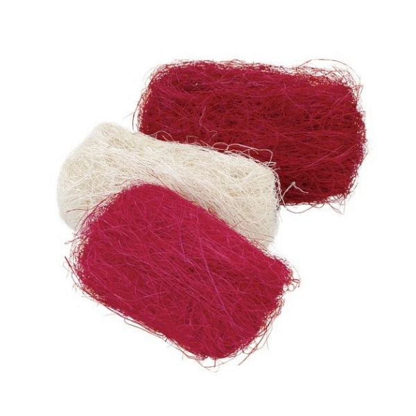 Fibra de sisal. 3x10g, pink