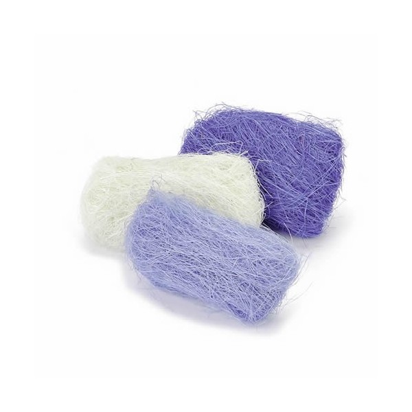 Fibres sisal, 3x10g, bleu