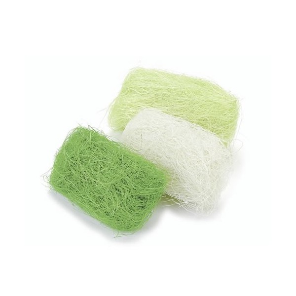 Fibres sisal, 3x10g, vert