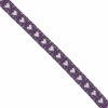 Fabric ribbon lilac, heart, 10mm/1.5m