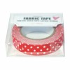 Fabric Tape rojo con lunares, 1,5 x 500cm