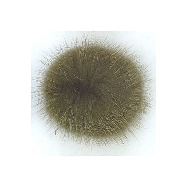 Fur bowl, +/- 4cm, green