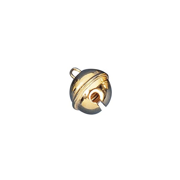 Rollenglöckchen 9mm, 10 Stk, gold