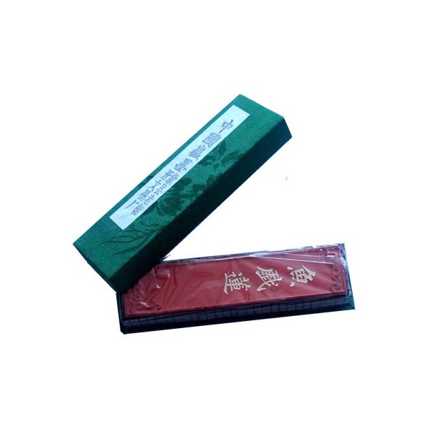 Solid Chinese Ink, casket of 1 vermilion stick