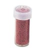 Mini glass marbles, 1mm, 20g, red