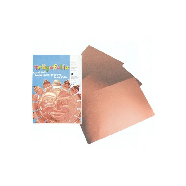 Metallic foils, copper, 3 pces