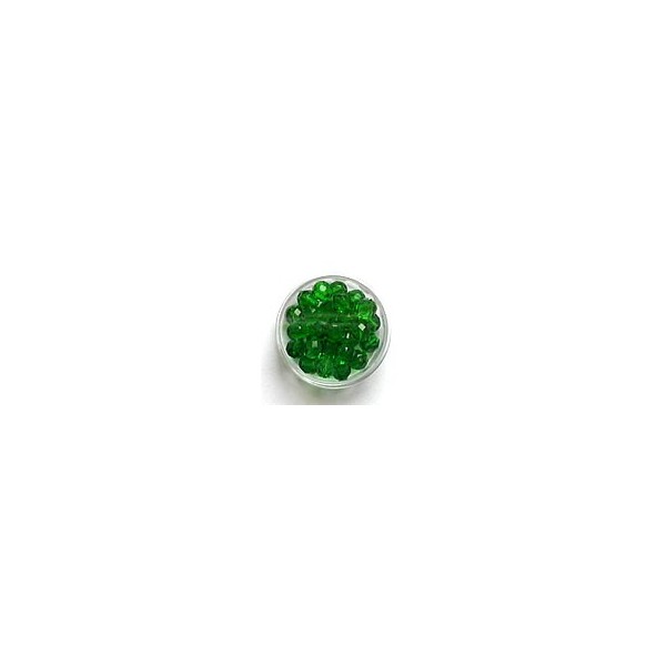 Perles à facettes 8mm, vert clair, +/-25 pces