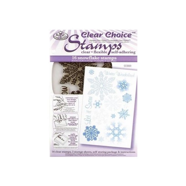 Clear stamps, Schneeflocken