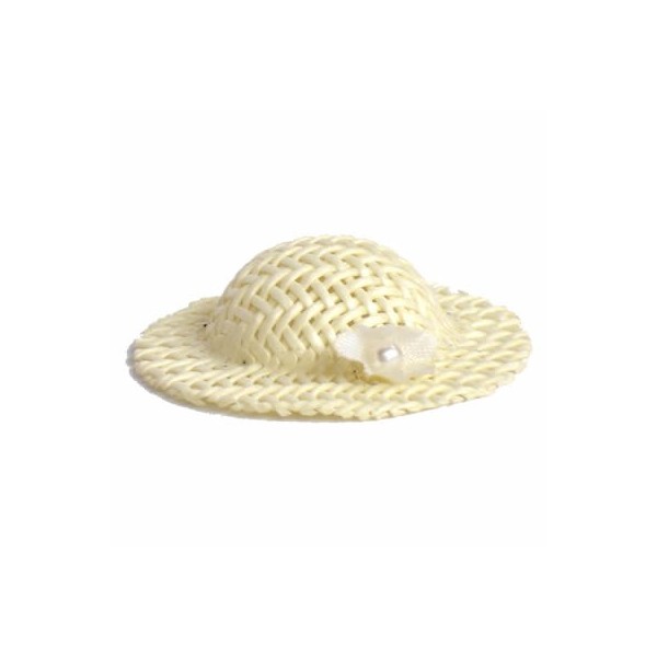 Chapeaux de mariée, 4cm, écru, lot de 12 pces