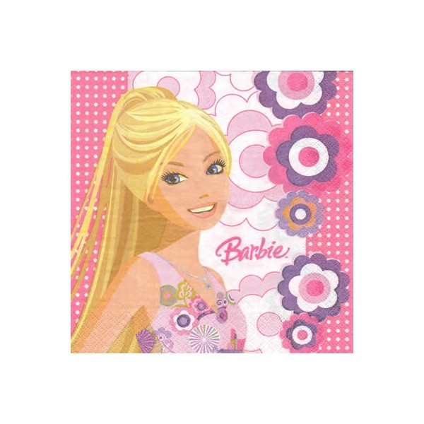Serviette Barbie, 1 pièce