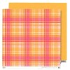 Papel naranja-rosa, plaid