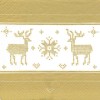 Serviette broderie renne, 1 pce