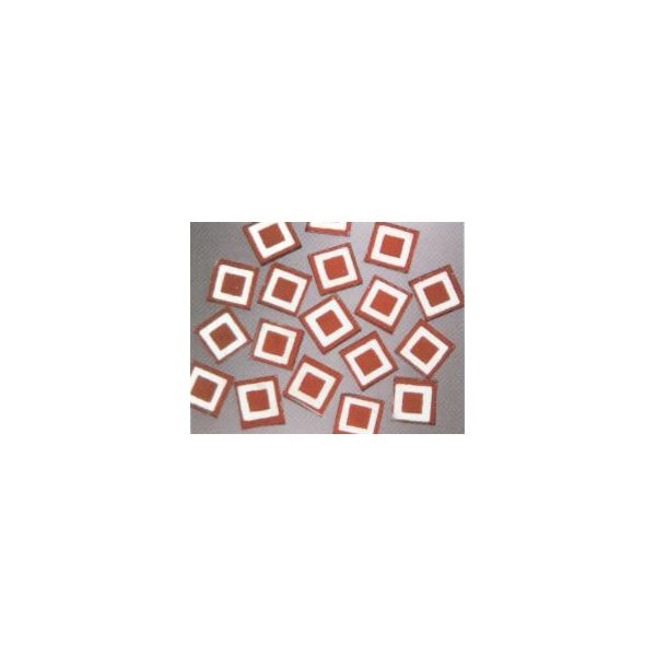 Matrix Mosaic, red, squares, 10x10x2mm