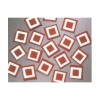 Matrix Mosaic, rojo, cuadrado, 10x10x2mm