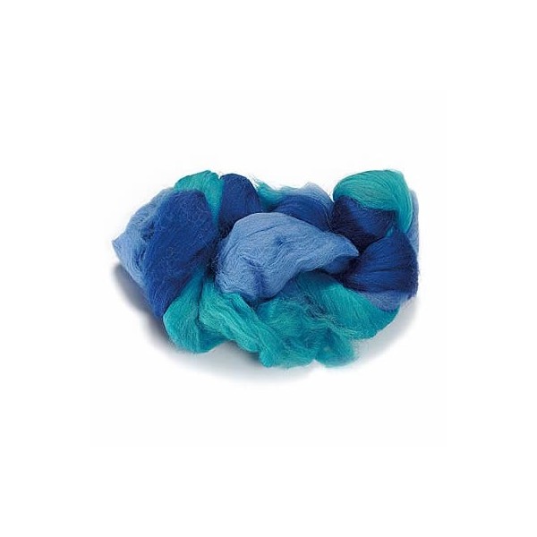 Sheep's wool, blue-mottled