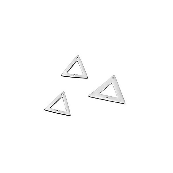 Elements en métal, triangles, 3 pièces