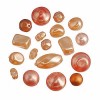Glass wax beads mix, apricot, 15g