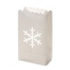 Linterna del papel Luminaria copo de nieve 26,5 x 15,5 x 9 cm, 1