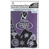Ki-Sign - Tissu thermocollant pailleté violet