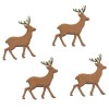 Fabric Deer 52mm, 4 pcs